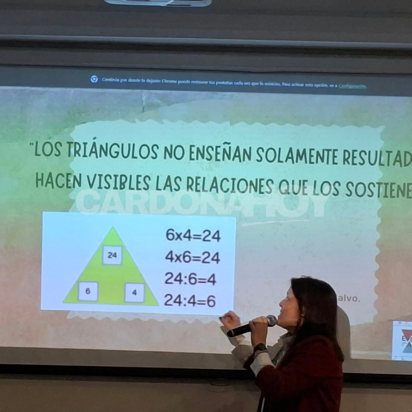 Maestra Alexandra Vener Figueredo presentó propuesta para la enseñanza de matemáticas en un coloquio nacional — imagen 1