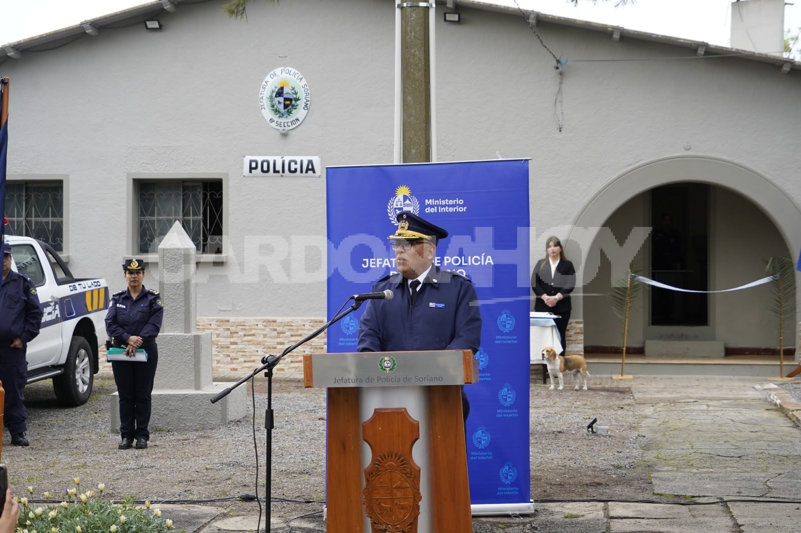 Ministro Negro inauguró obras en la Seccional 6.ª de Palmitas y Soriano recibió tres camionetas — imagen 4